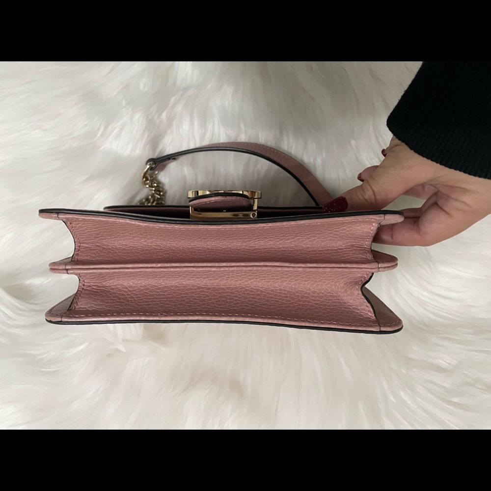 Gucci Dollar Calfskin Small Interlocking G Shoulder Bag Pink - Picture 6 of 14